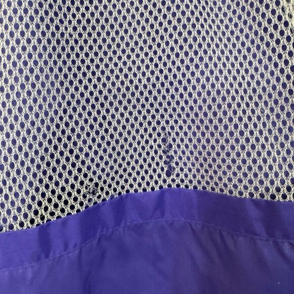 Vintage Woolrich Woman Long Rain Zip Jacket Hood Womens Large PURPLE**** READ - Picture 8 of 16